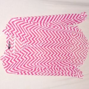 Pink and white Chevron a.n.a blouse!!